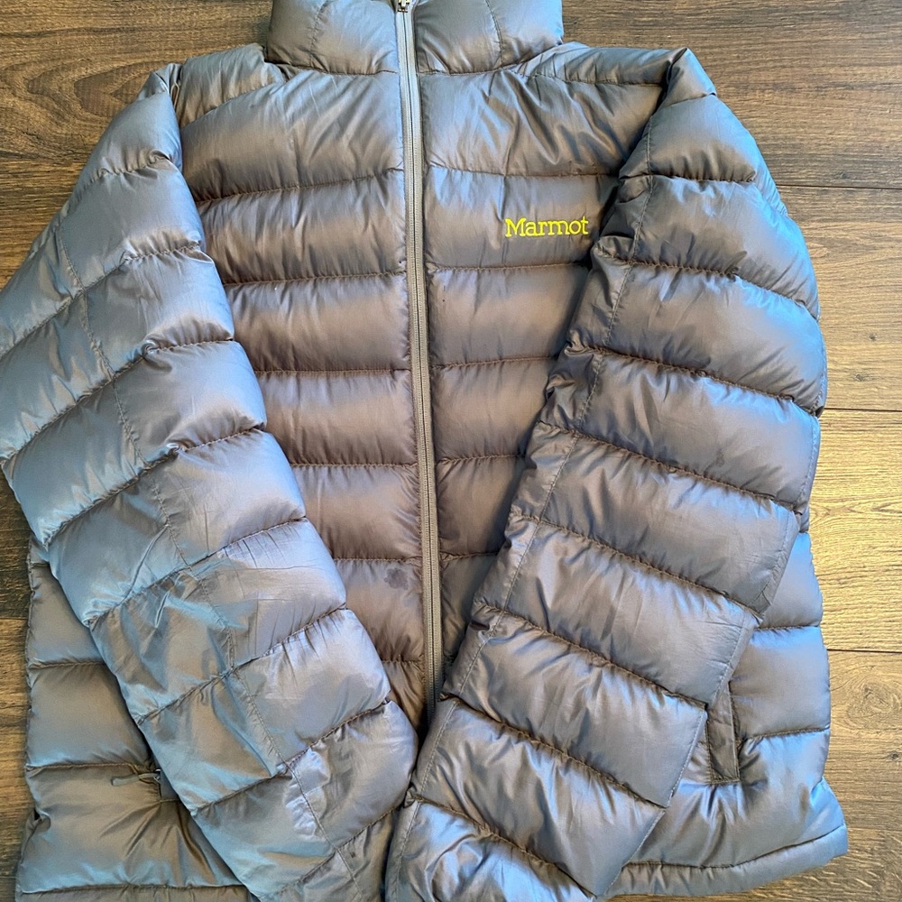 Marmot Gray Puffer Jacket